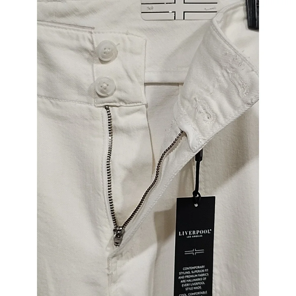 Liverpool Pants NWT Womens Size 12/31 Soft White, Hannah Flare 4 Pockets - Picture 7 of 14
